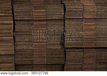 Cardboard Boxes Close Up Detail Background Texture