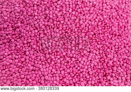 Lots Of Pink Pills. Abstract Medical Picture.
