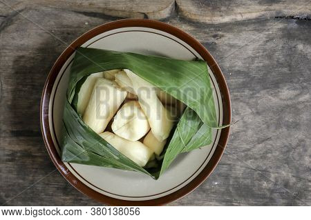 Tapai Or Tape Or Peuyeum Are Traditional Food Snack From Indonesia, Made From Fermented Cassava. Ser