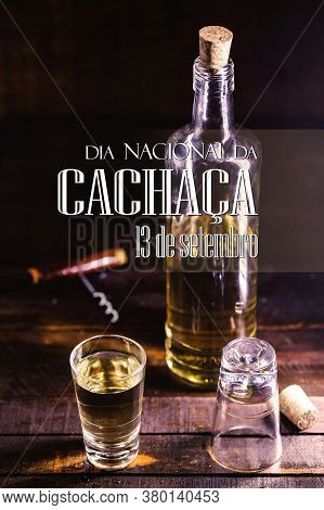 Small Dose Glasses, High Quality Distilled Alcohol. Brazilian Cachaça (called Pinga), International 