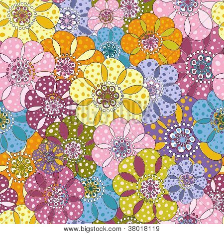 Seamless Floral Pattern eterogeneo
