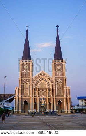 Chantaburi, Thailand - 10 August 2020 : The Cathedral Of The Immaculate Conception Is A Catholic Chu