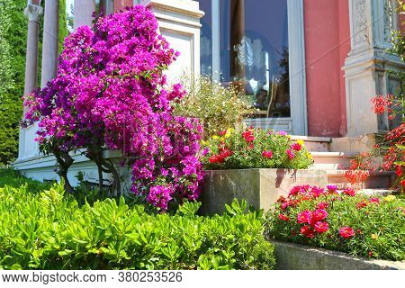 Nice, France- June 17, 2014: Villa Ephrussi De Rothschild In Saint Jean Cap Ferrat