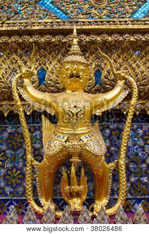 Golden Garudas At Grand Palace, Bangkok