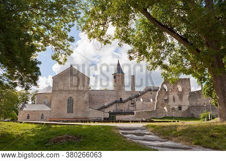 Castle-museum Named Haapsalu - Tower Of The Medieval Episcopal Castle Of Haapsalu City.