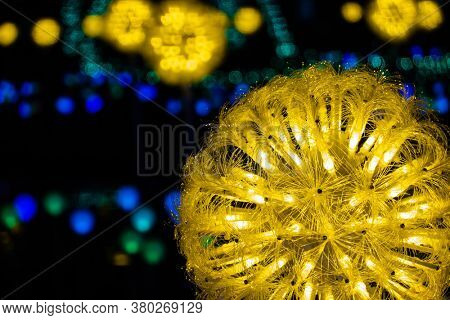 Yunlin, Taiwan - Feb 12th, 2020: lantern festival with lamps hanging at street in Beigang township, Yunlin county, Taiwan, Asia