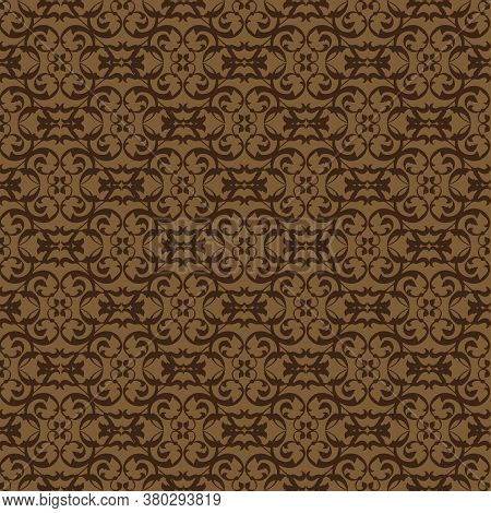 Modern Motifs Design Of Jepara Batik With Soft Dark Brown Color Design.