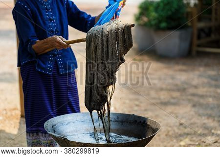 Cotton Line Dyeing With Natural Colors,yarn, Raw Materials For Cotton,dyeing Silk, Using Traditional