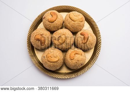 Sooji Or Rava Ladoo Is Indian Sweet Food For Festival