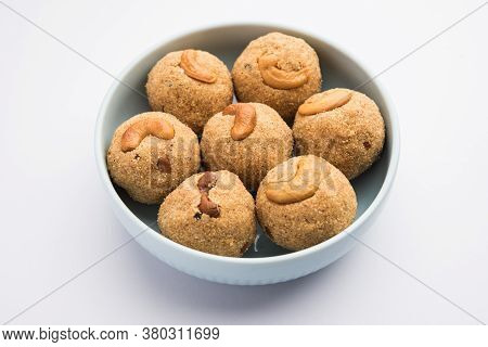 Sooji Or Rava Ladoo Is Indian Sweet Food For Festival