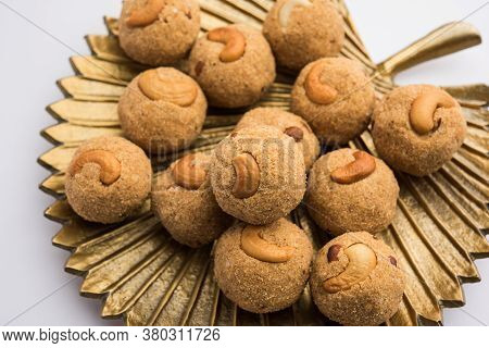 Sooji Or Rava Ladoo Is Indian Sweet Food For Festival