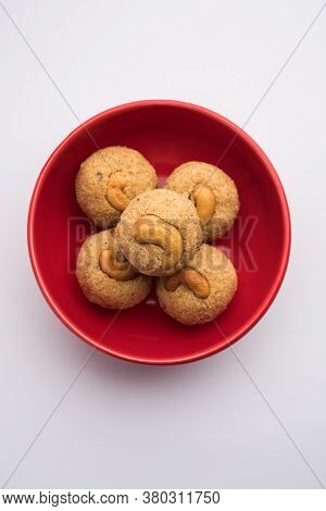 Sooji Or Rava Ladoo Is Indian Sweet Food For Festival