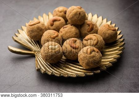 Sooji Or Rava Ladoo Is Indian Sweet Food For Festival