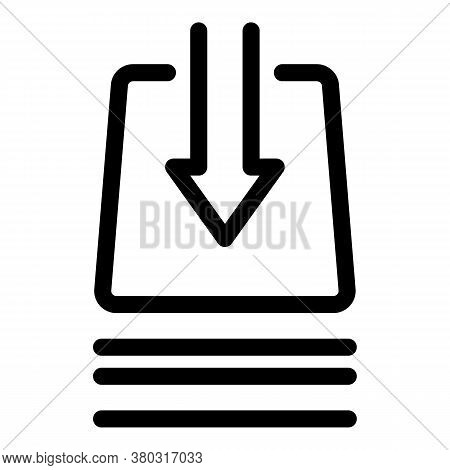 Absorbent Material Icon. Outline Absorbent Material Vector Icon For Web Design Isolated On White Bac
