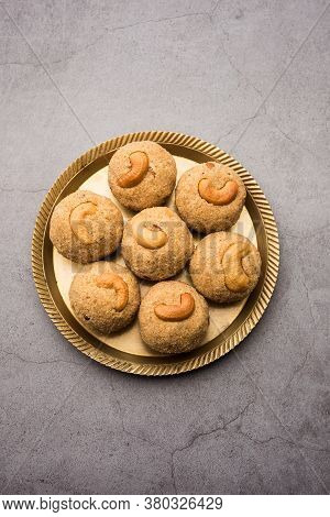 Sooji Or Rava Ladoo Is Indian Sweet Food For Festival