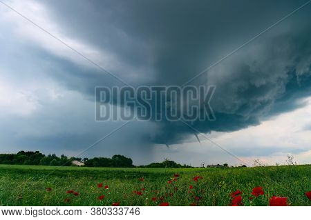 A Tornado Or Twister Is An Atmospheric Whirlwind That Occurs In A Cumulonimbus Thundercloud And Spre
