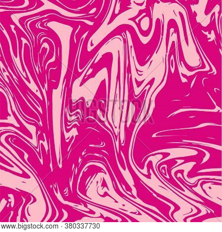 Marble Texture Vector Square Liquid Paint Background. Fluid Paint Suminagashi Modern Pattern For Ice