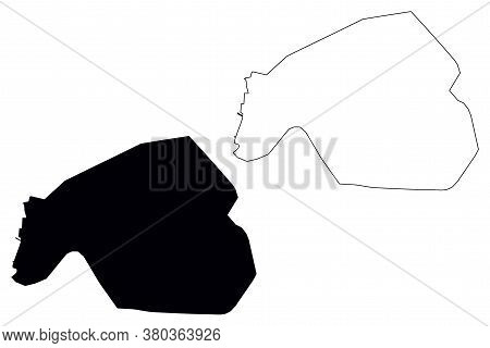 Machala City (republic Of Ecuador, El Oro Province) Map Vector Illustration, Scribble Sketch City Of
