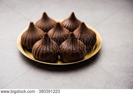 Chocolate Modak - Indian Sweet Food Offered To Lord Ganesha On Chaturthi