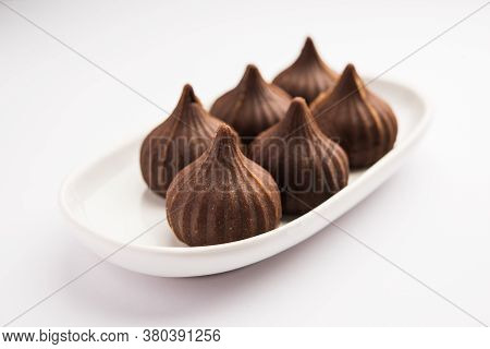 Chocolate Modak - Indian Sweet Food Offered To Lord Ganesha On Chaturthi
