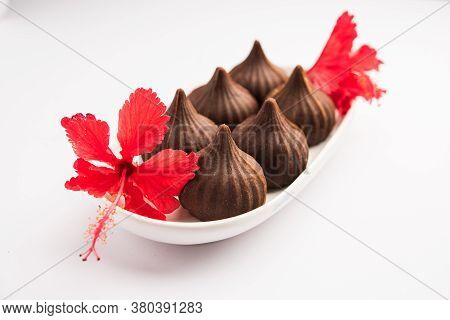Chocolate Modak - Indian Sweet Food Offered To Lord Ganesha On Chaturthi