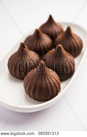 Chocolate Modak - Indian Sweet Food Offered To Lord Ganesha On Chaturthi