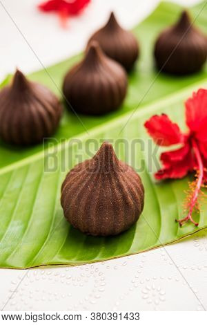 Chocolate Modak - Indian Sweet Food Offered To Lord Ganesha On Chaturthi
