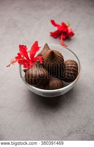 Chocolate Modak - Indian Sweet Food Offered To Lord Ganesha On Chaturthi