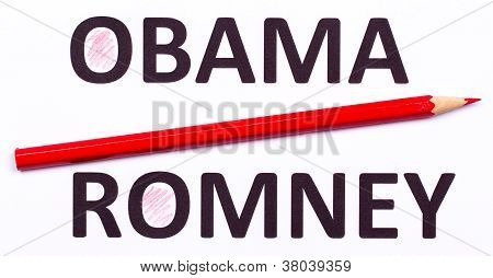 Red Pencil For Voting The Next President