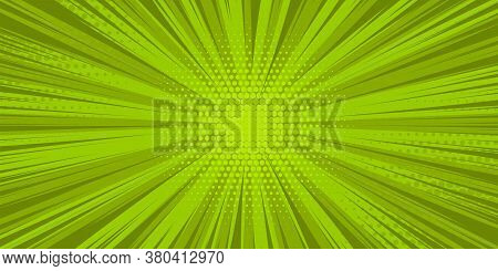 Pop Art Yellow Comics Book Cartoon Magazine Cover. Cartoon Funny Retro Pattern Strip Mock Up. Vector