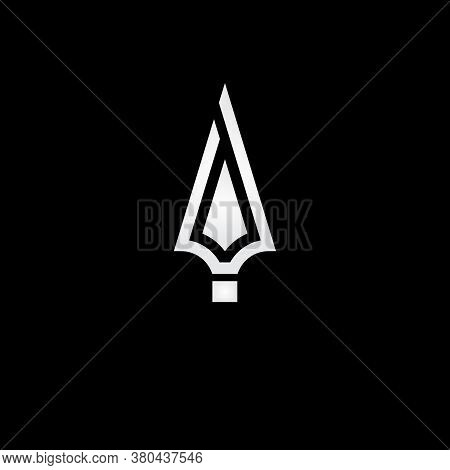 Spear Monogram Logo Design Vector File For Multiple Purpose