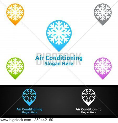 Pin Snow Air Conditioning And Heating Services Logo