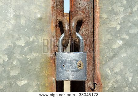 Oxidatie roest Lock