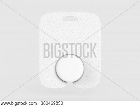Pop Socket Isolated On A White Background Mock Up. 3d Illustration