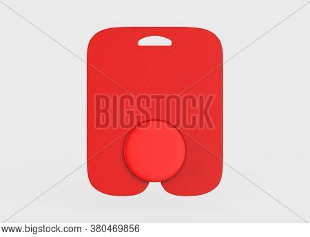 Pop Socket Isolated On A White Background Mock Up. 3d Illustration