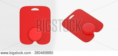 Pop Socket Isolated On A White Background Mock Up. 3d Illustration