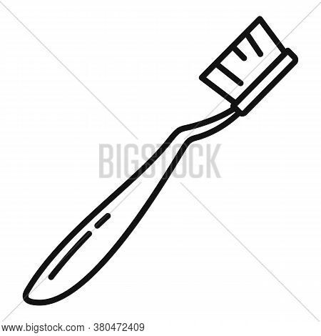 Survival Toothbrush Icon. Outline Survival Toothbrush Vector Icon For Web Design Isolated On White B