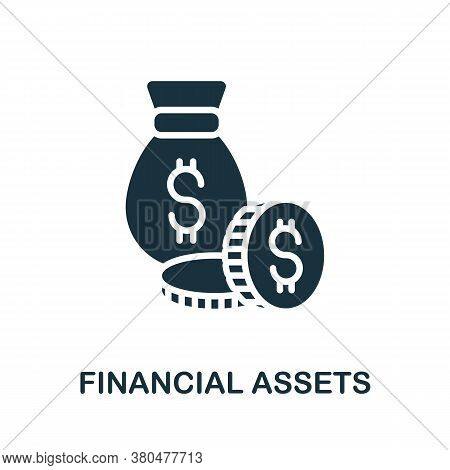 Financial Assets Icon. Simple Element From Investment Collection. Creative Financial Assets Icon For