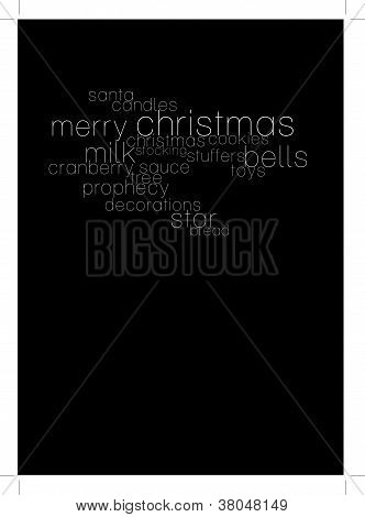 simpel typografiske jul motiv.