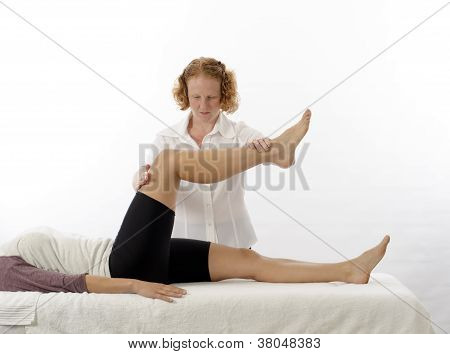 Kinesiologist Treating Quadriceps