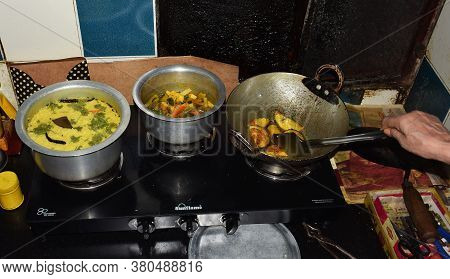 Delhi - India
12th Aug 2020
Janmashtami Prashad Or Bhog Is Being Made In An Indian Bengali Family Fo