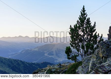 Beautiful Mountain Landscape In Pyrenees, Andorra In Summer.