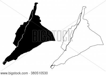 Arequipa City (republic Of Peru, Department Of Arequipa) Map Vector Illustration, Scribble Sketch Ci