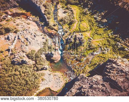 Gjain Waterfall In The Highlands Of Iceland
