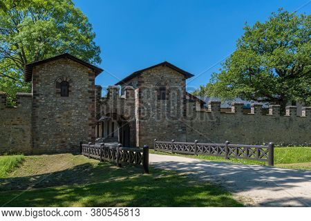 The Roman Fortress Saalburg In Hesse, Germany
