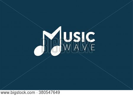 Logo Template Music Wave, Music, Dj, Audio System, Store. Brand, Branding, Company, Corporate, Ident