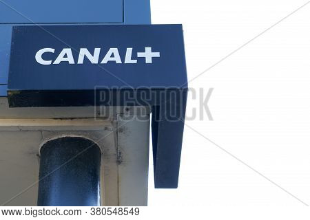 Bordeaux , Aquitaine / France - 08 04 2020 : Canal+ Logo Sign  And Text Of Canal Plus + Television S