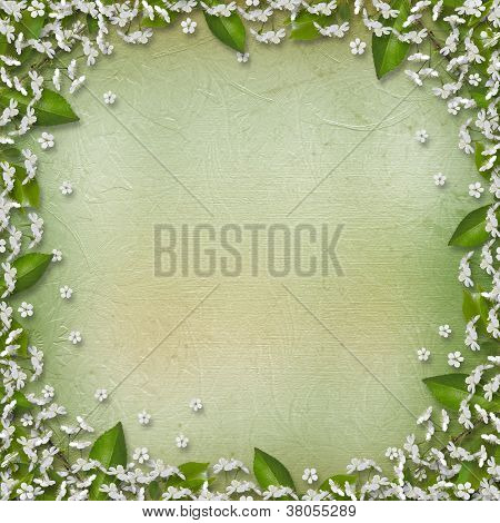 프레임 꽃 아름 다운 Bouque와 추상 배경 작성