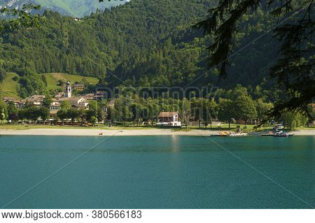 Lake Of Ledro, Trento, Trentino Alto Adige, Italy, At Summer