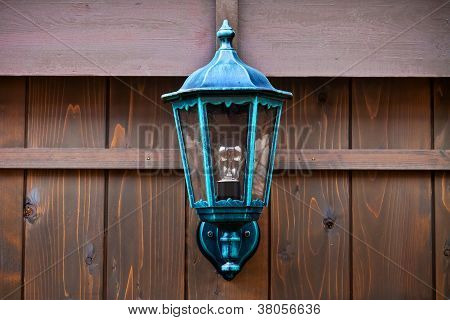 Stylu Vitage lampa na japoński ogrodzenia drewniane